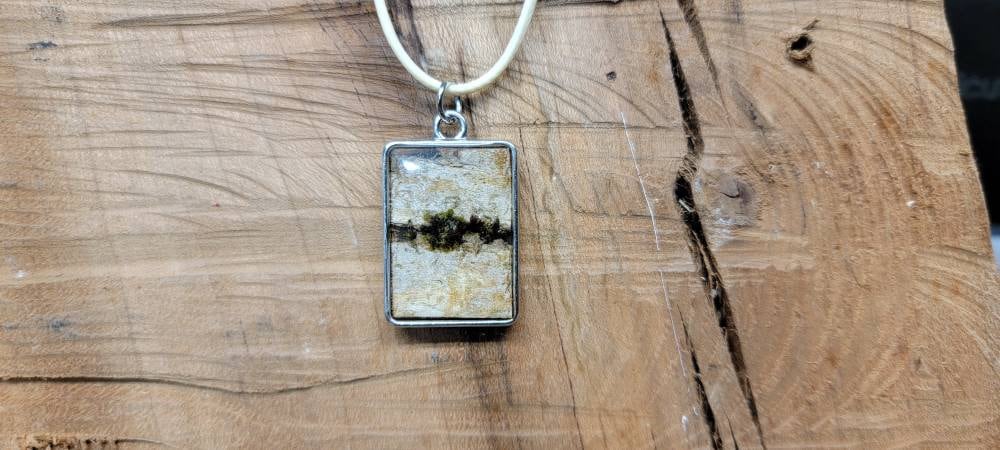 Birch Bark Pendant Necklace